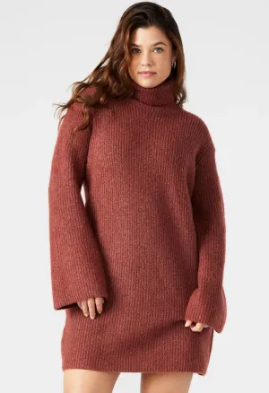 Abbie Sweater Dress-Baked Apple