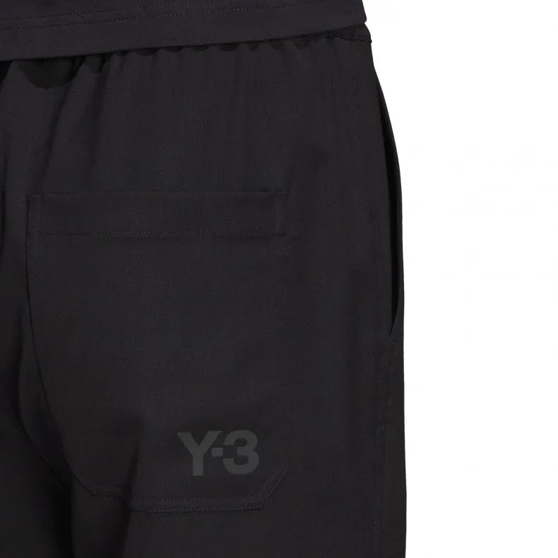 Adidas Y-3 Men's Satin Straight Track Pants - Black