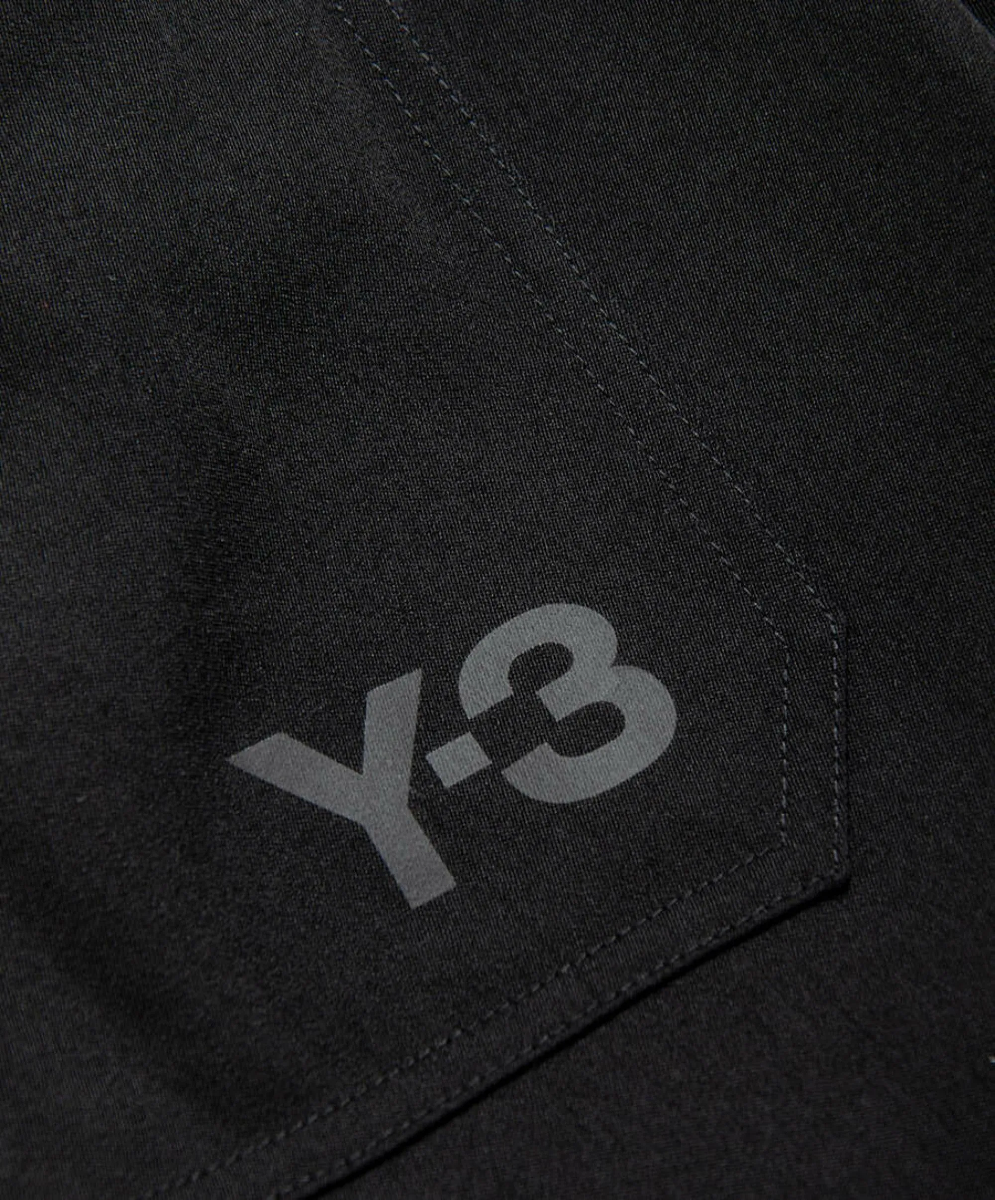 Adidas Y-3 Men's Satin Straight Track Pants - Black