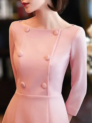 Baby Pink Formal Coat dress