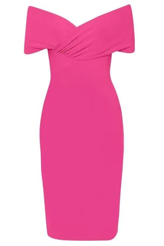 Bea Bandage Dress - Hot Pink