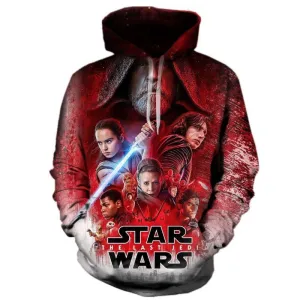 BFJmz Star Wars: The Last Jedi 3D Printing Coat Leisure Sports Sweater  Autumn And Winter