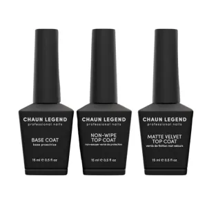 Chaun Legend Gel Trio - Base | Top | Matte