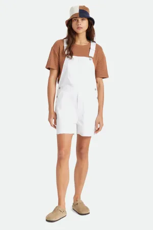 Christina Short Overall  - White