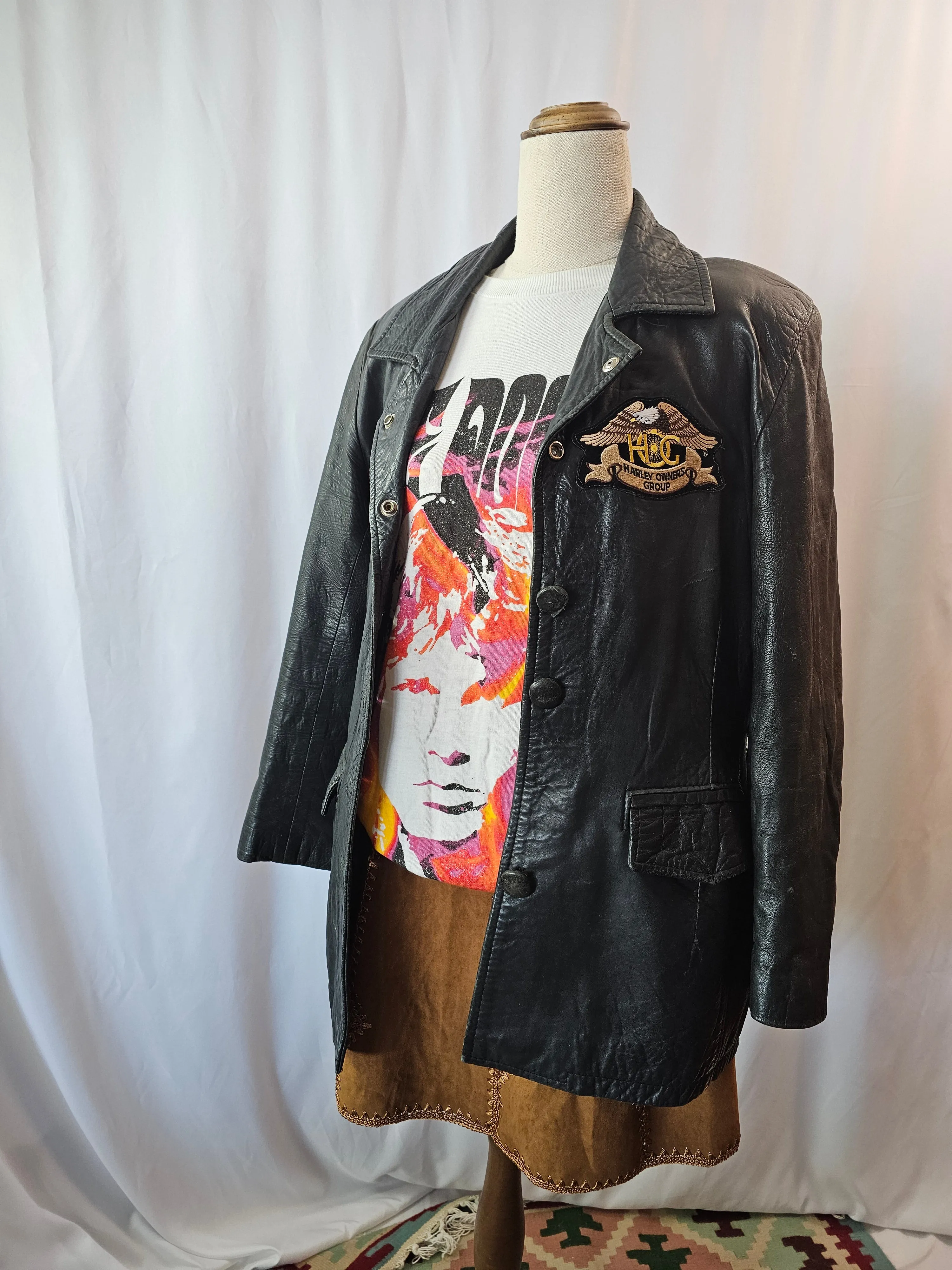 COOLEST HARLEY DAVIDSON LEATHER JACKET M