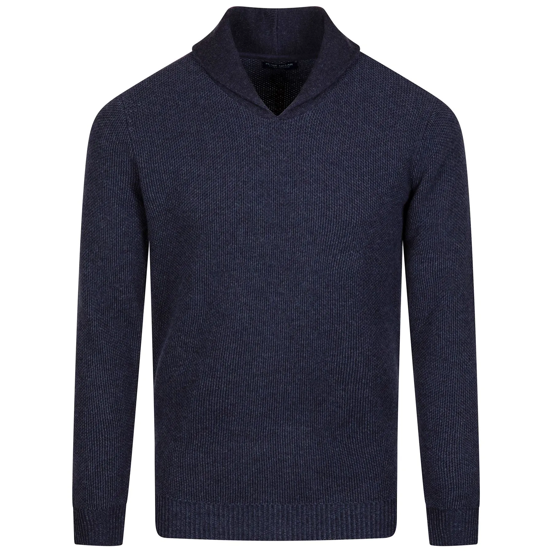 Corbet Shawl Pullover Sweater Navy - AW24