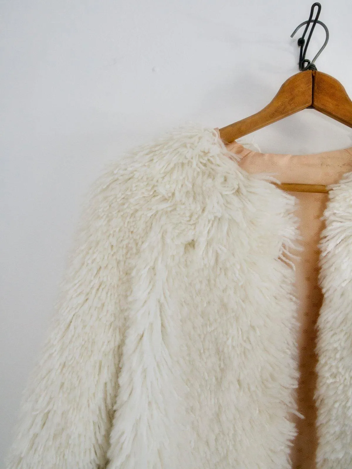 Creamy Vanilla Carpet Shag Jacket