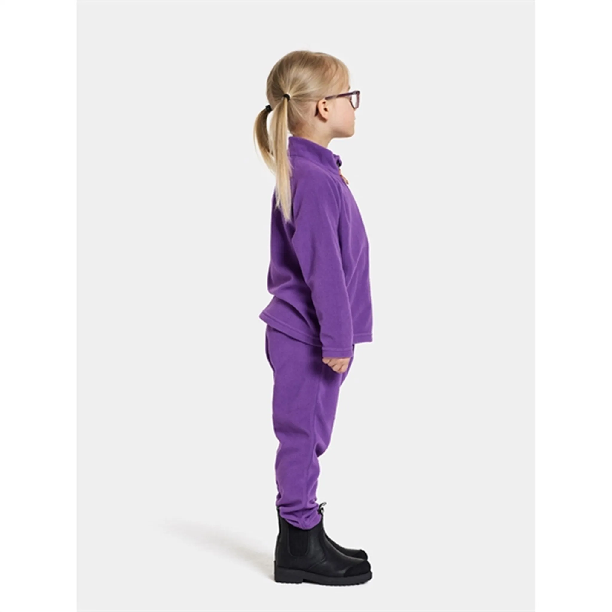 Didriksons Disco Purple Monte Kids Fleece Pants