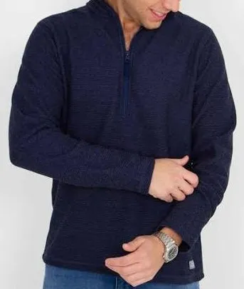 Final Sale  ✨Simply Southern Men's Quarter Zip Navy