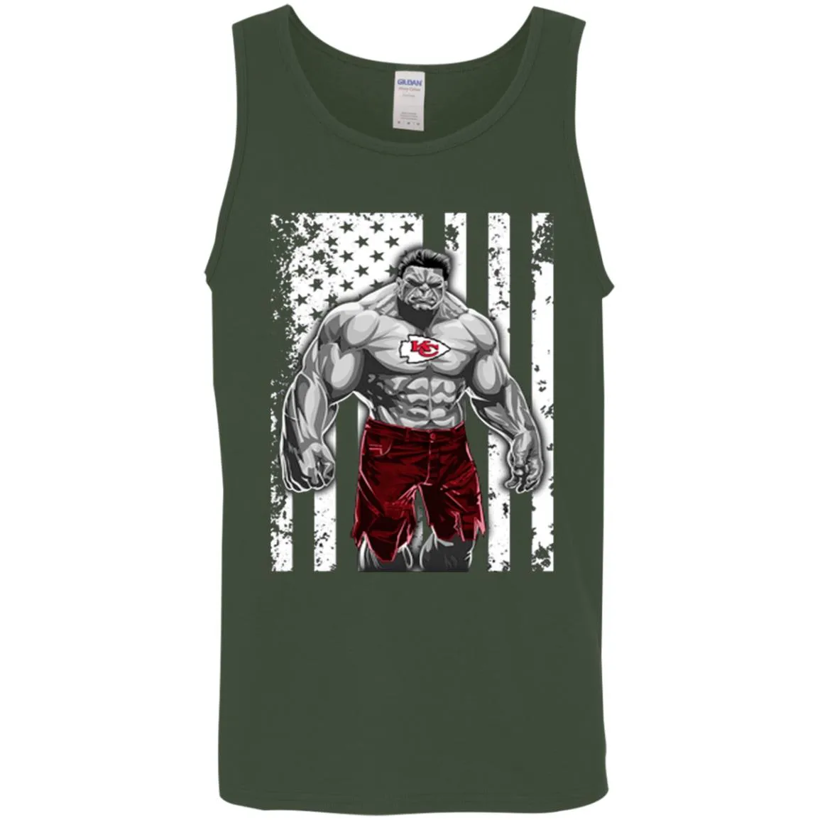 Giants Hulk Kansas City Chiefs T-shirt Men Cotton Tank