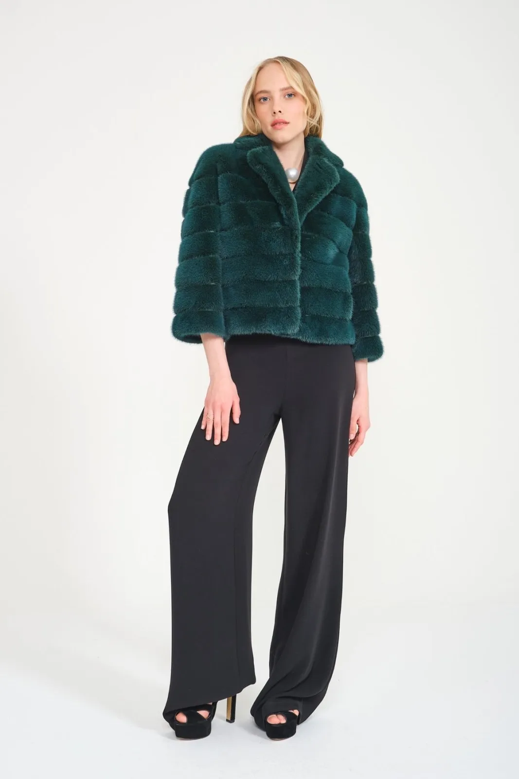 Green Mink Fur Jacket