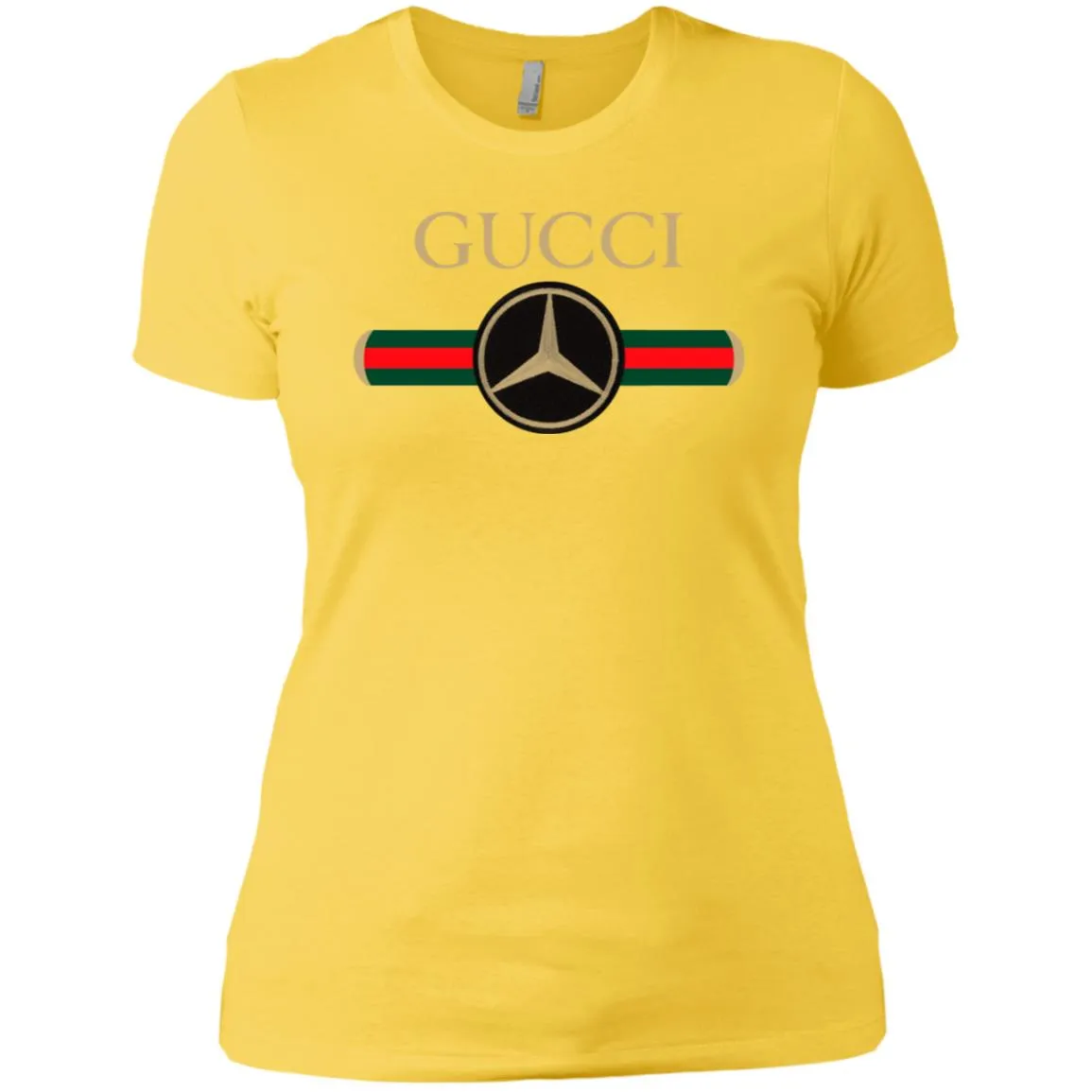 Gucci Mercedes T-shirt Women Cotton T-Shirt