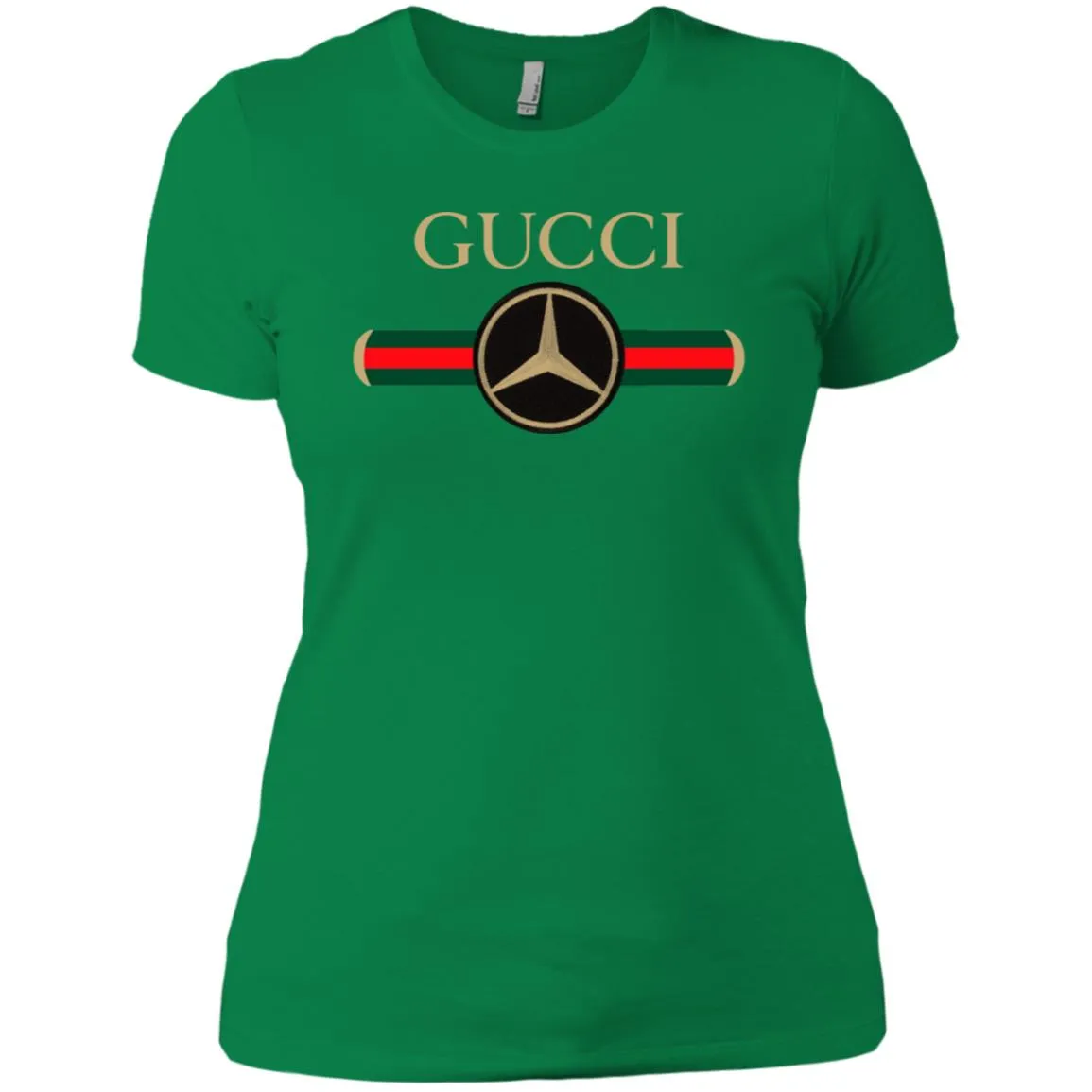 Gucci Mercedes T-shirt Women Cotton T-Shirt