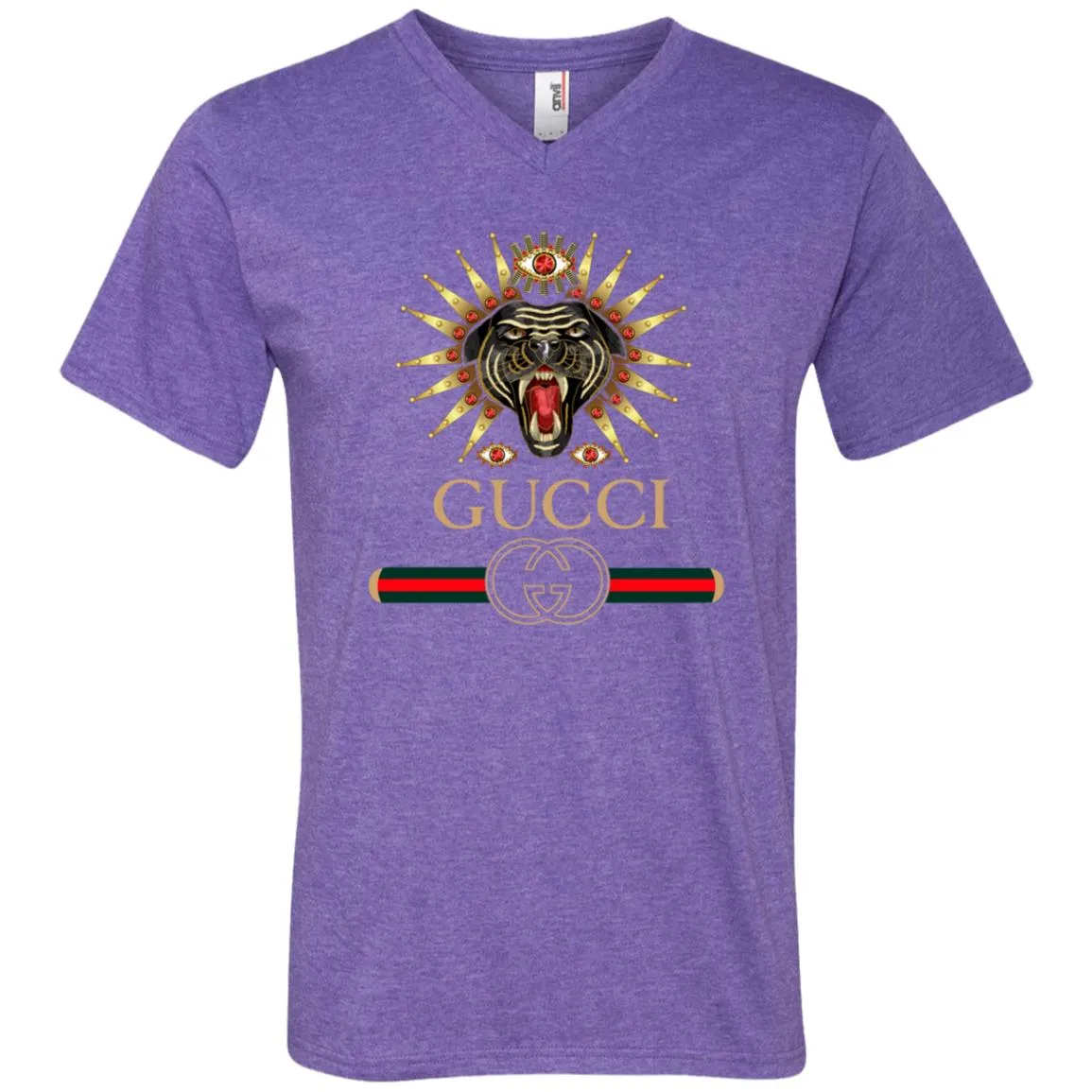 Gucci Tiger Best T-shirt Men V-Neck T-Shirt