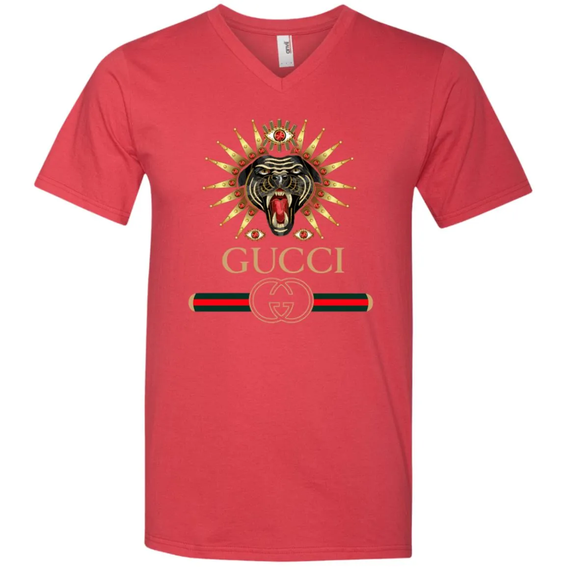 Gucci Tiger Best T-shirt Men V-Neck T-Shirt