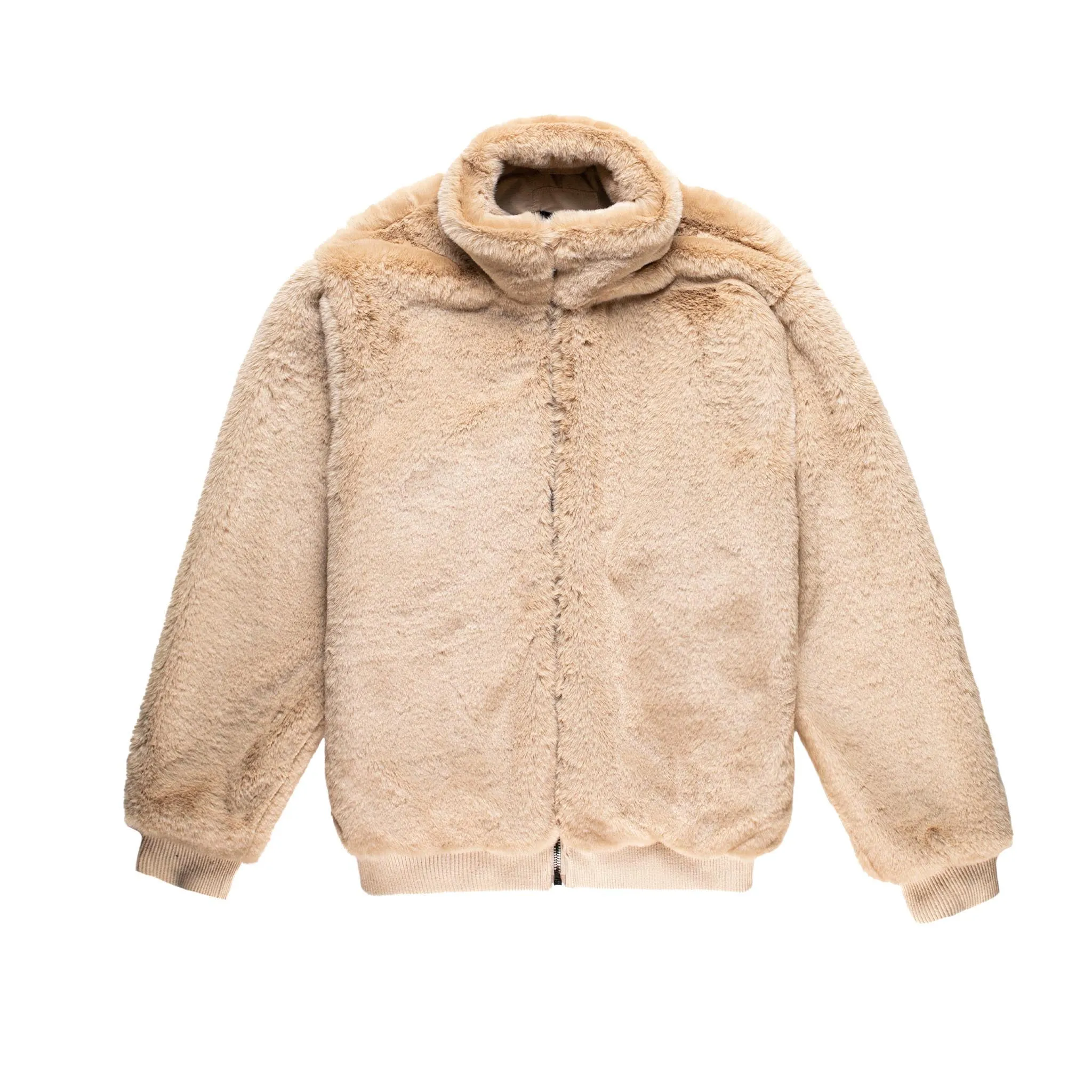 HOMME  Faux Fur Coat Beige