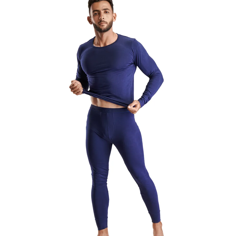 Hot man Thermal set Navy minimun warmth