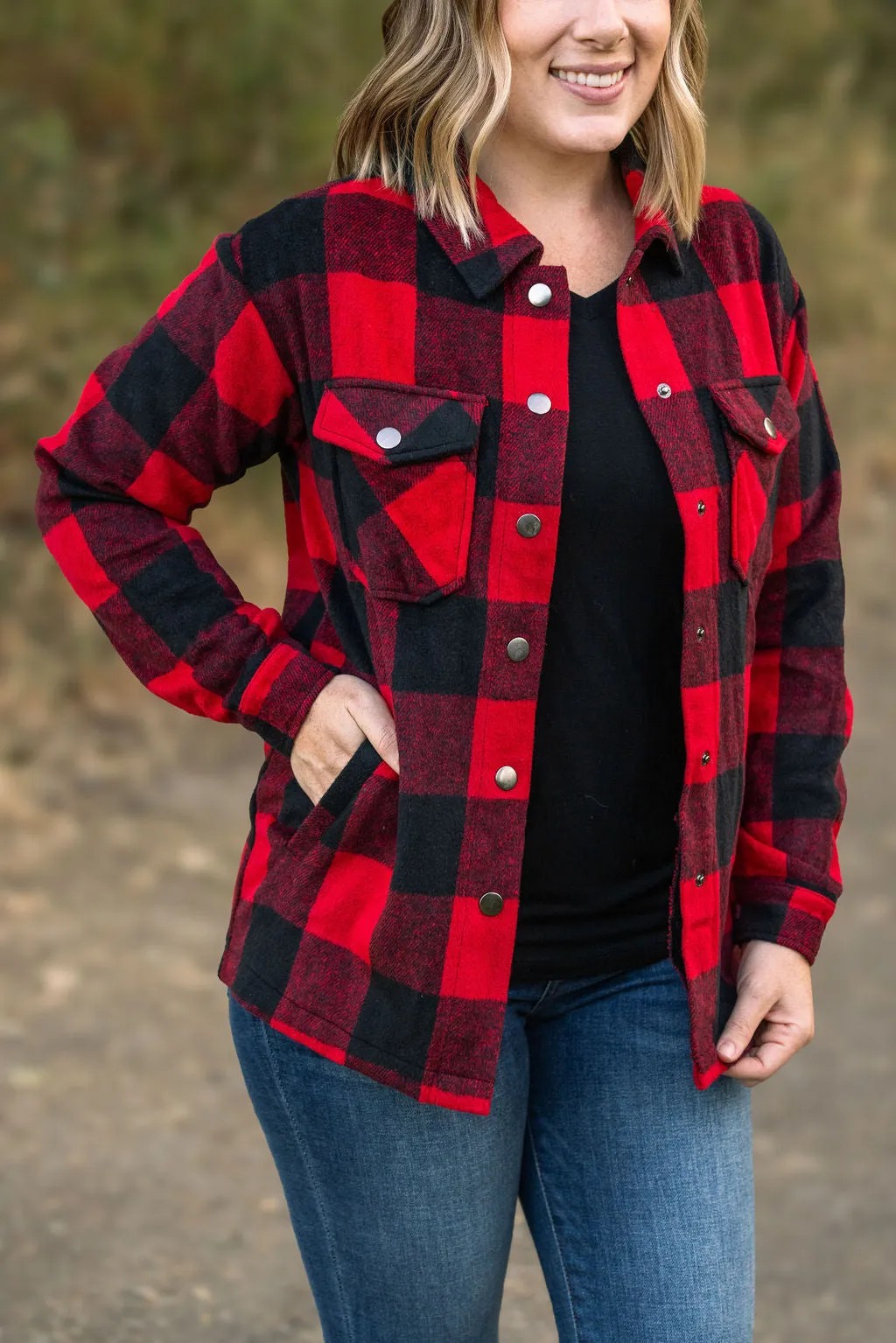 IN STOCK Norah Plaid Shacket - Buffalo Plaid