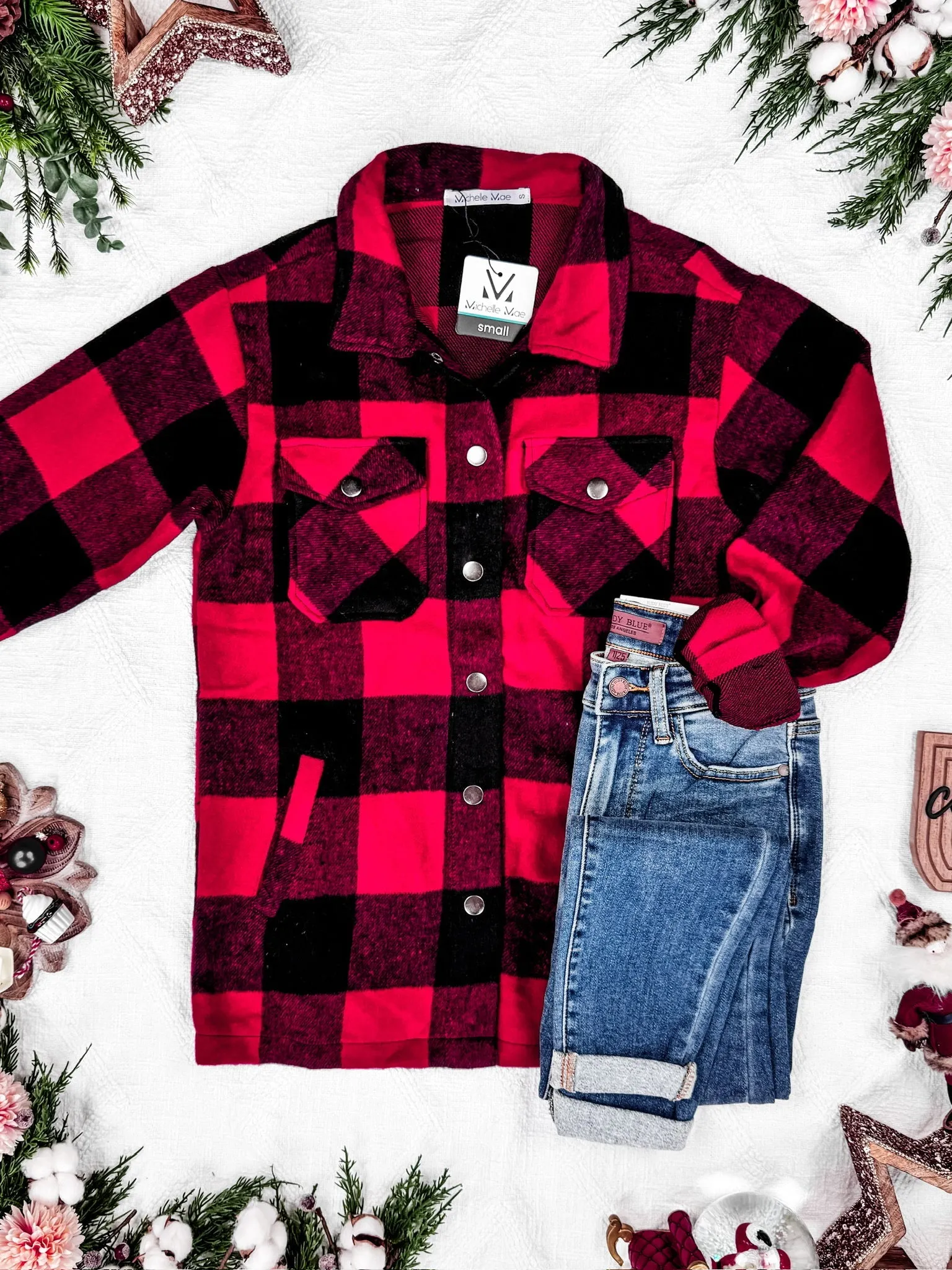 IN STOCK Norah Plaid Shacket - Buffalo Plaid