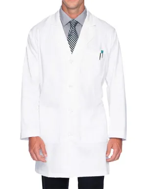 Landau Men's 37 inch Multi Pocket Twill Protective Medical Lab Coat