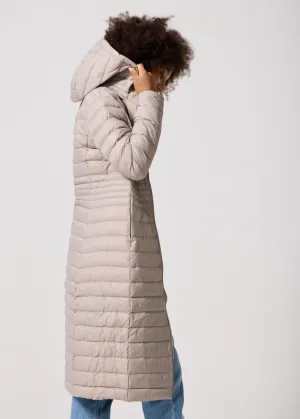 Latte Maxi Duck Down Puffer Coat