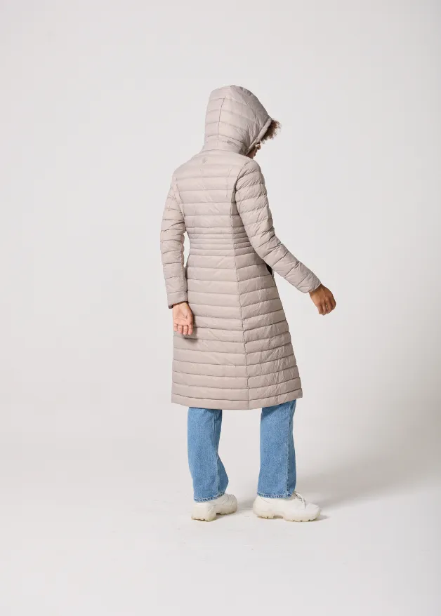 Latte Maxi Duck Down Puffer Coat