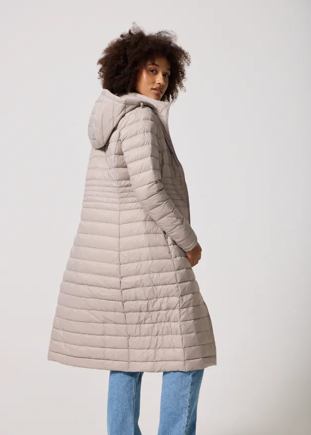 Latte Maxi Duck Down Puffer Coat