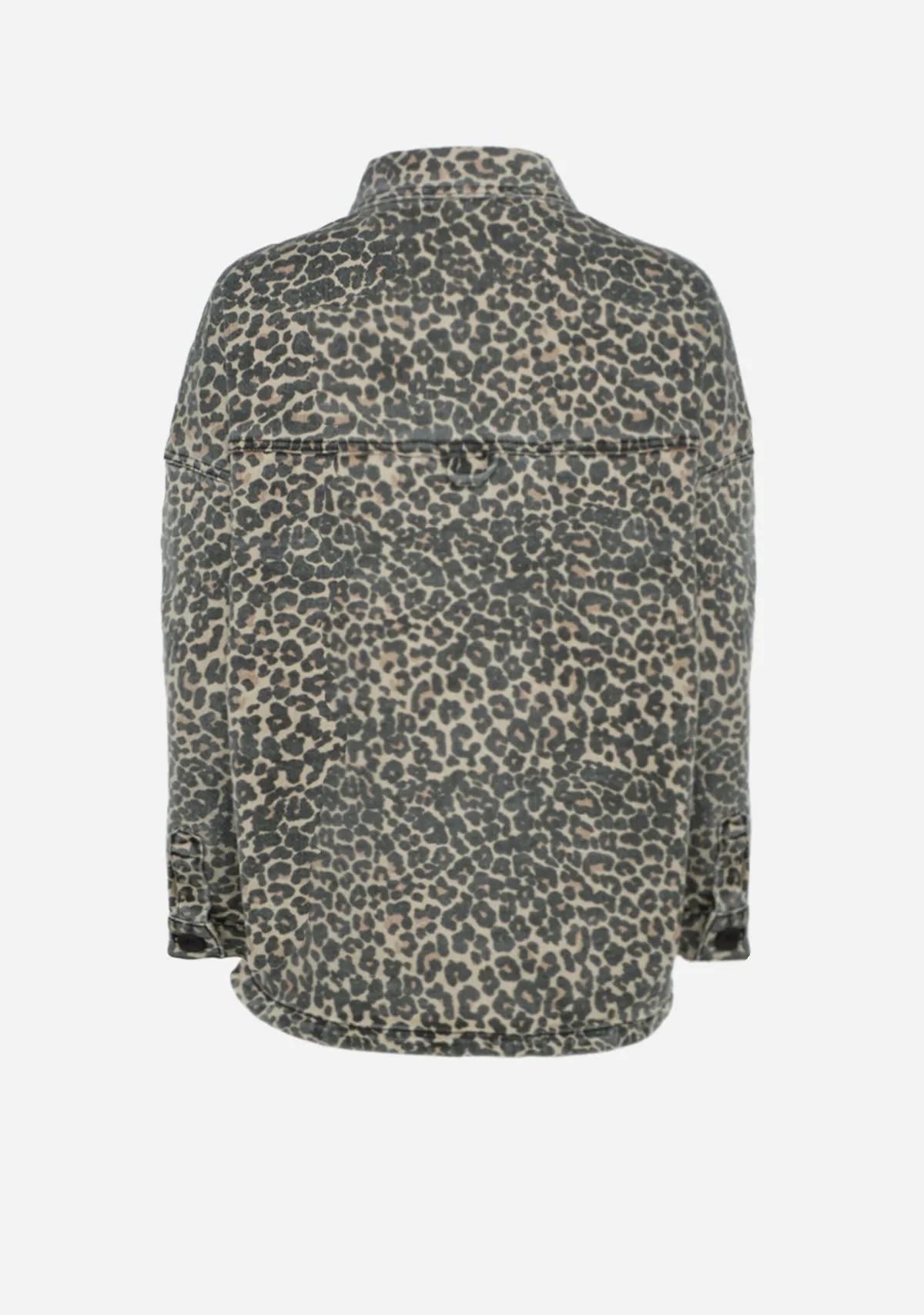 Leopard Print Stretch Shacket