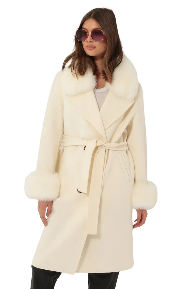 Marta Wool Coat - Cream