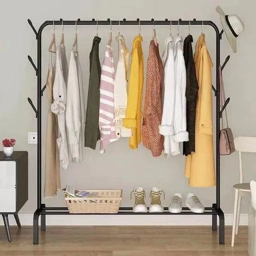 Modern iron clothes Metal Shoe coat rack standing hanger for Living Room