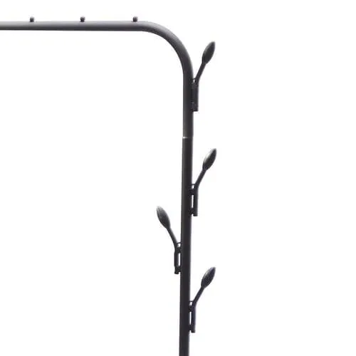 Modern iron clothes Metal Shoe coat rack standing hanger for Living Room