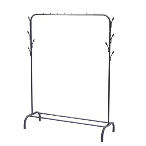 Modern iron clothes Metal Shoe coat rack standing hanger for Living Room