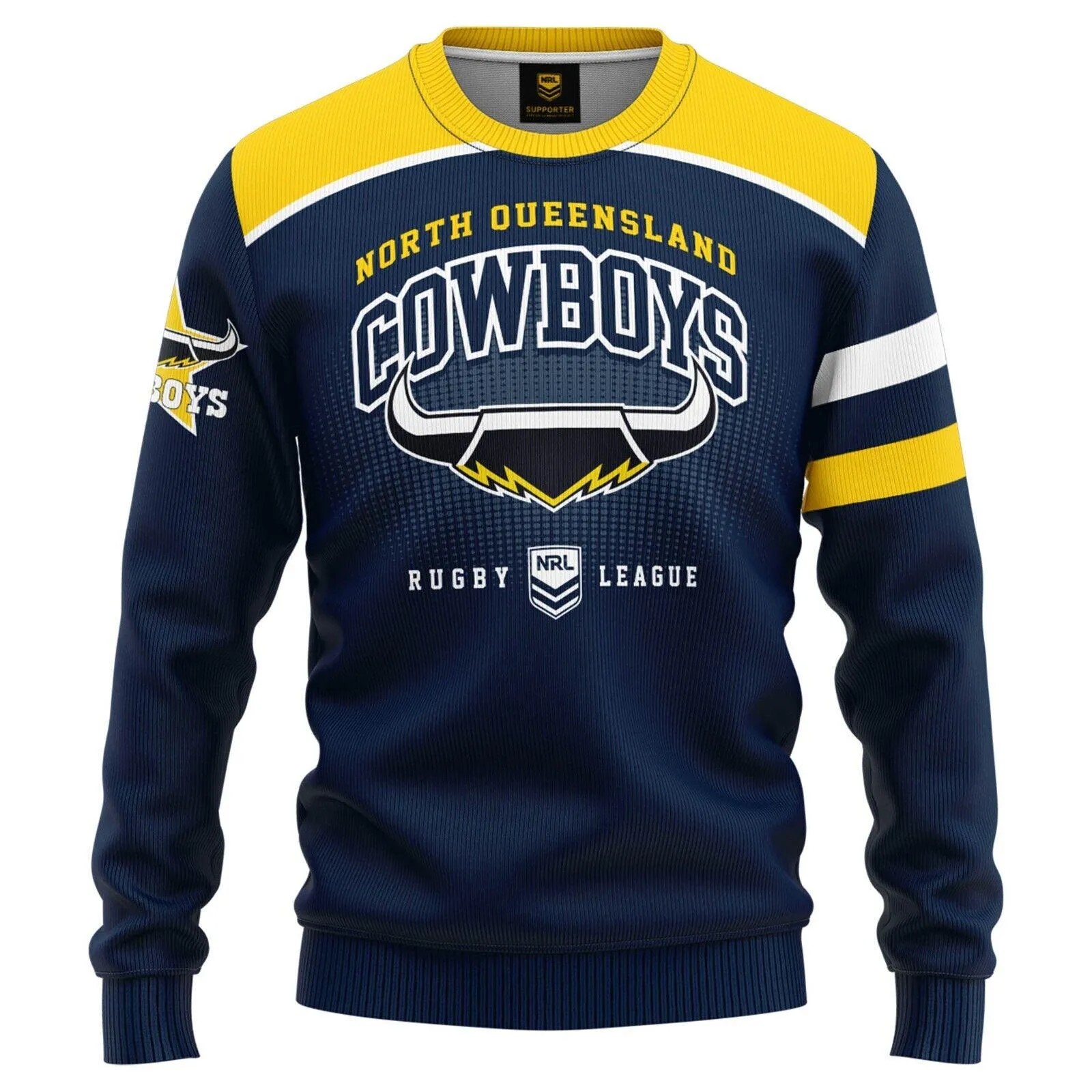 NRL Kids 40/20 Pullover - North Queensland Cowboys - Infant Baby - Light Jumper