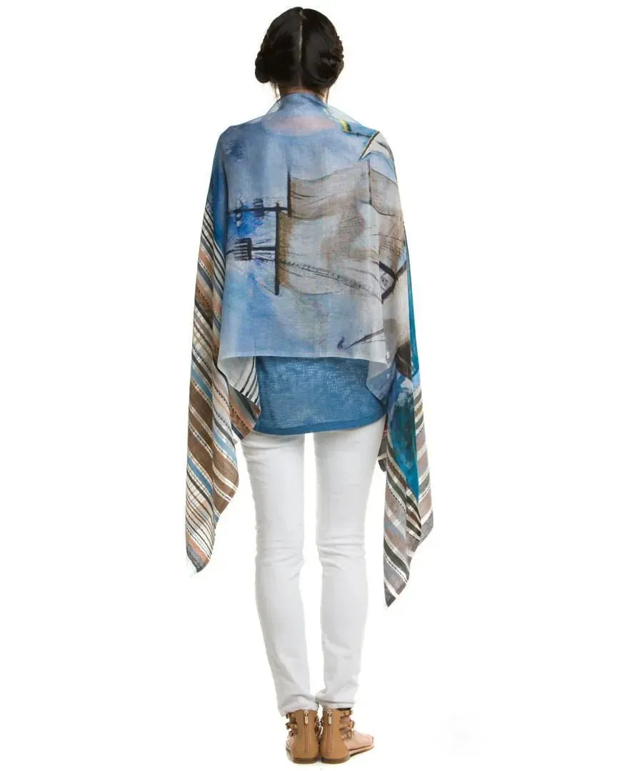 Ocean Digital Sky Printed Scarf