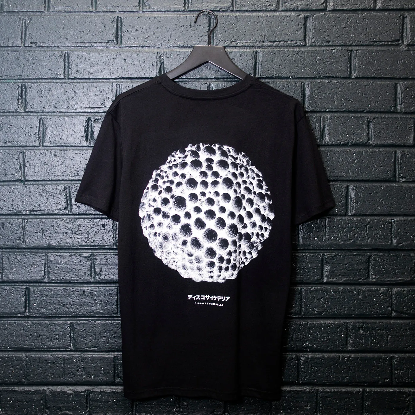 Orb Disco Psychedelia Back Print - Tshirt - Black