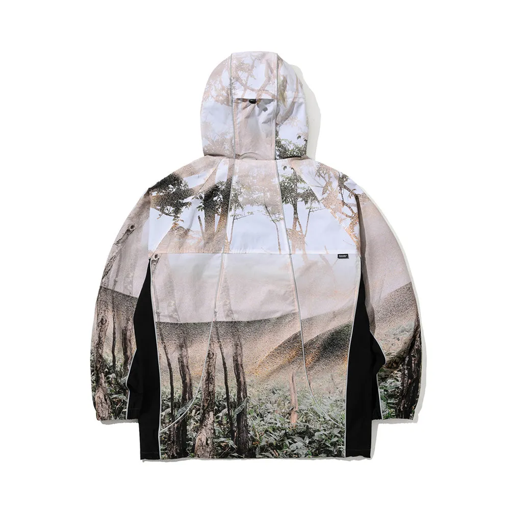 PP STRETCH HOODED JACKET FOG FOREST