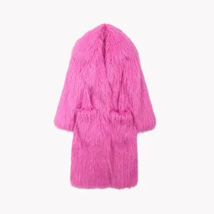 Pre Order:  Oversized Shaggy Faux Fur Coat