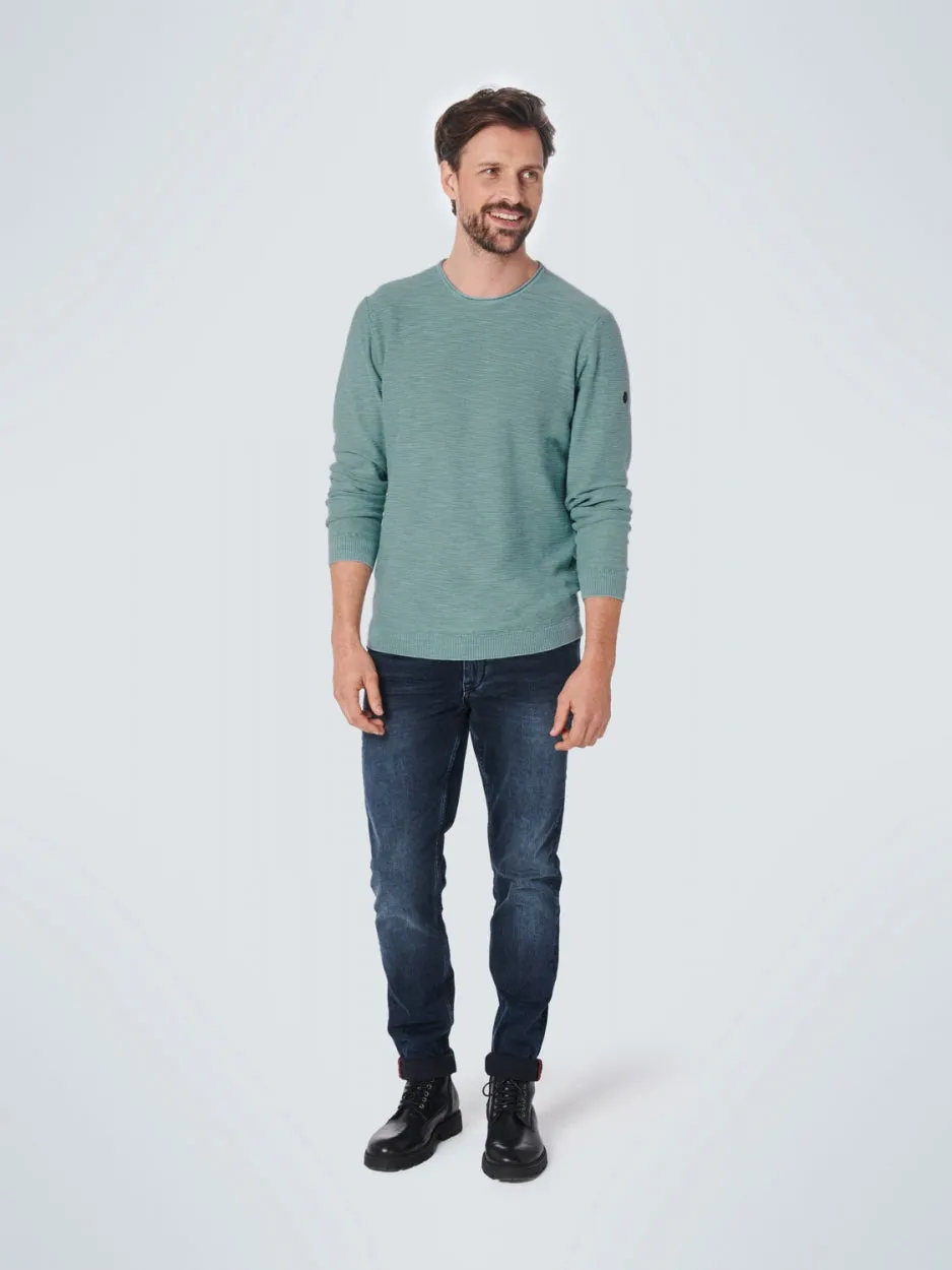 Pullover Crewneck Relief Garment Dyed   Stone Washed | Pacific