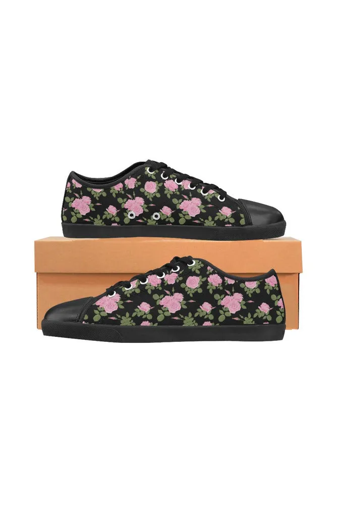 Rosey Midnight Women's Canvas Shoes (Model 016)