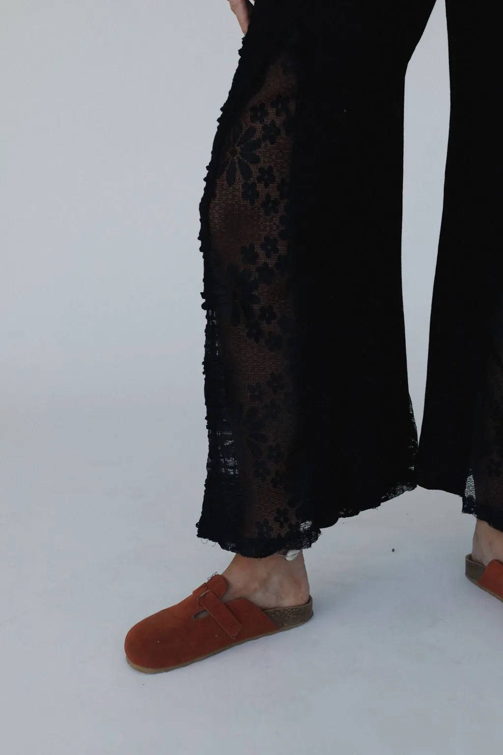 Sequoia Lace Wide Leg Pants - Black