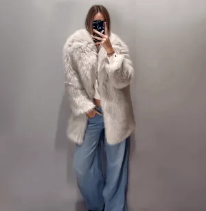 SHP Faux Fur Long Coat