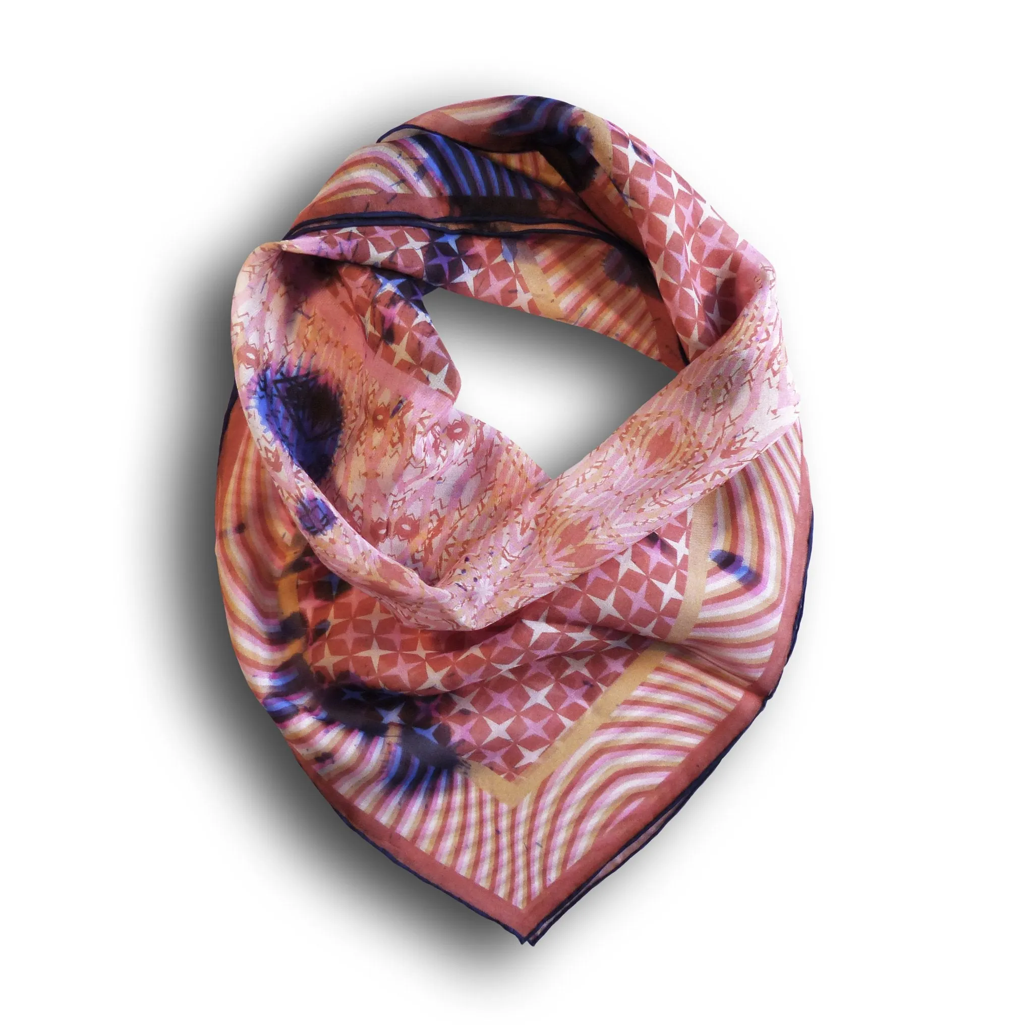 Silk Chiffon Scarf (65cm) - Kenzie Pink