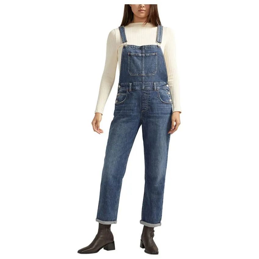 Silver Baggy Overall Indigo