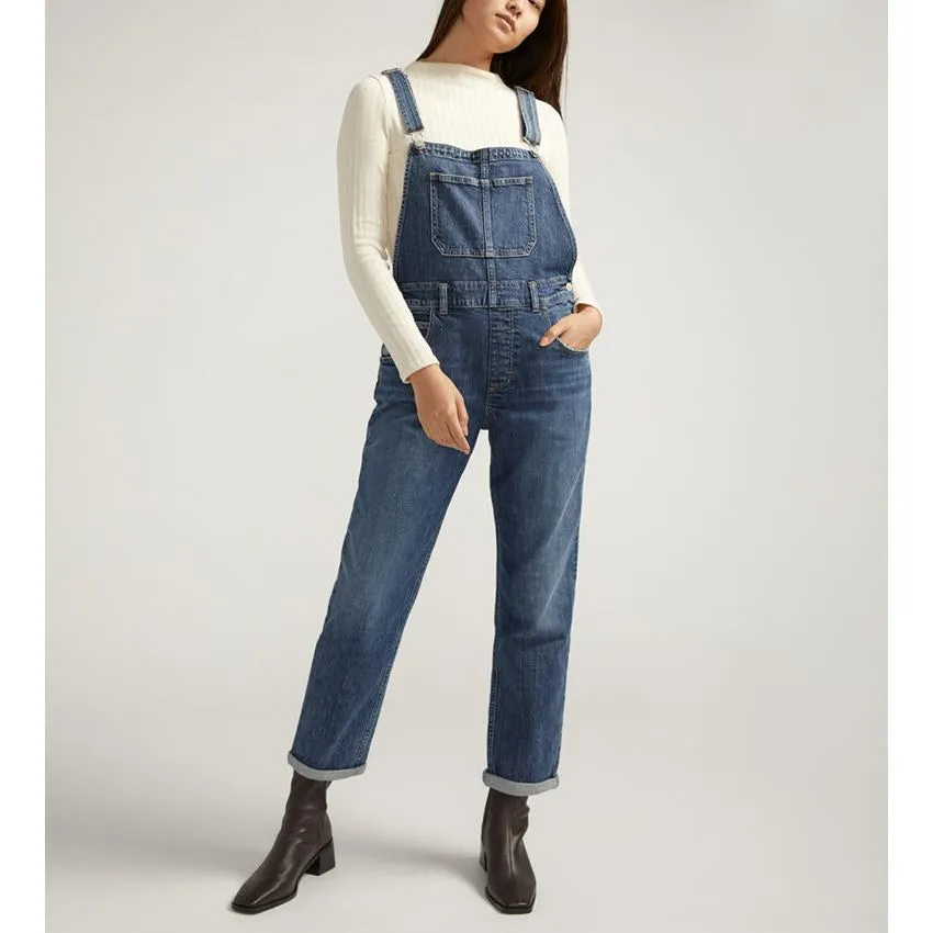 Silver Baggy Overall Indigo