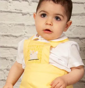 Sonata Boys Yellow Smocked Romper