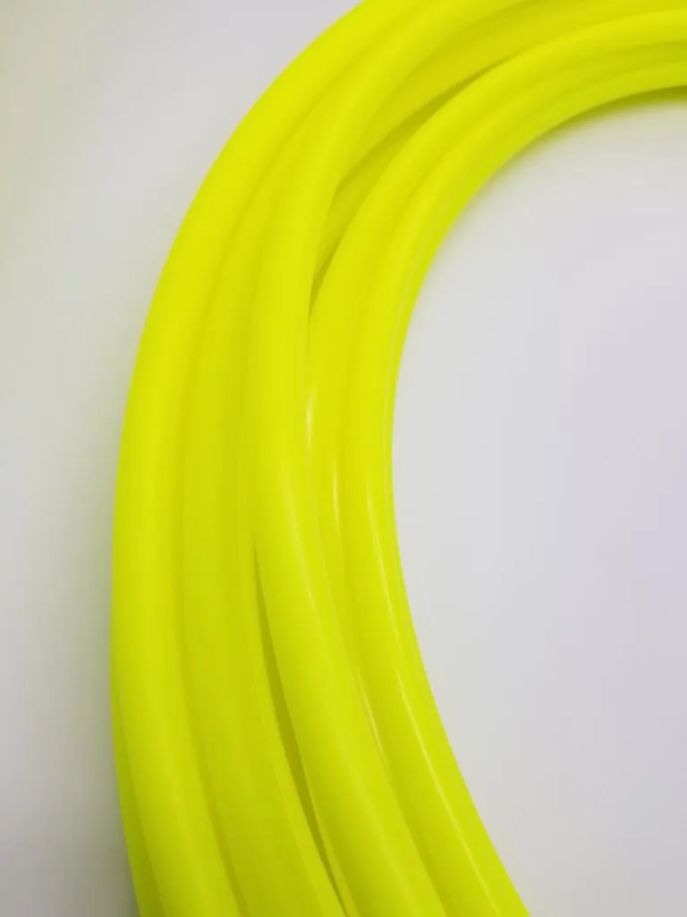 Sour Neon Sunshine- UV Yellow Polypro Bare Hoop 3/4