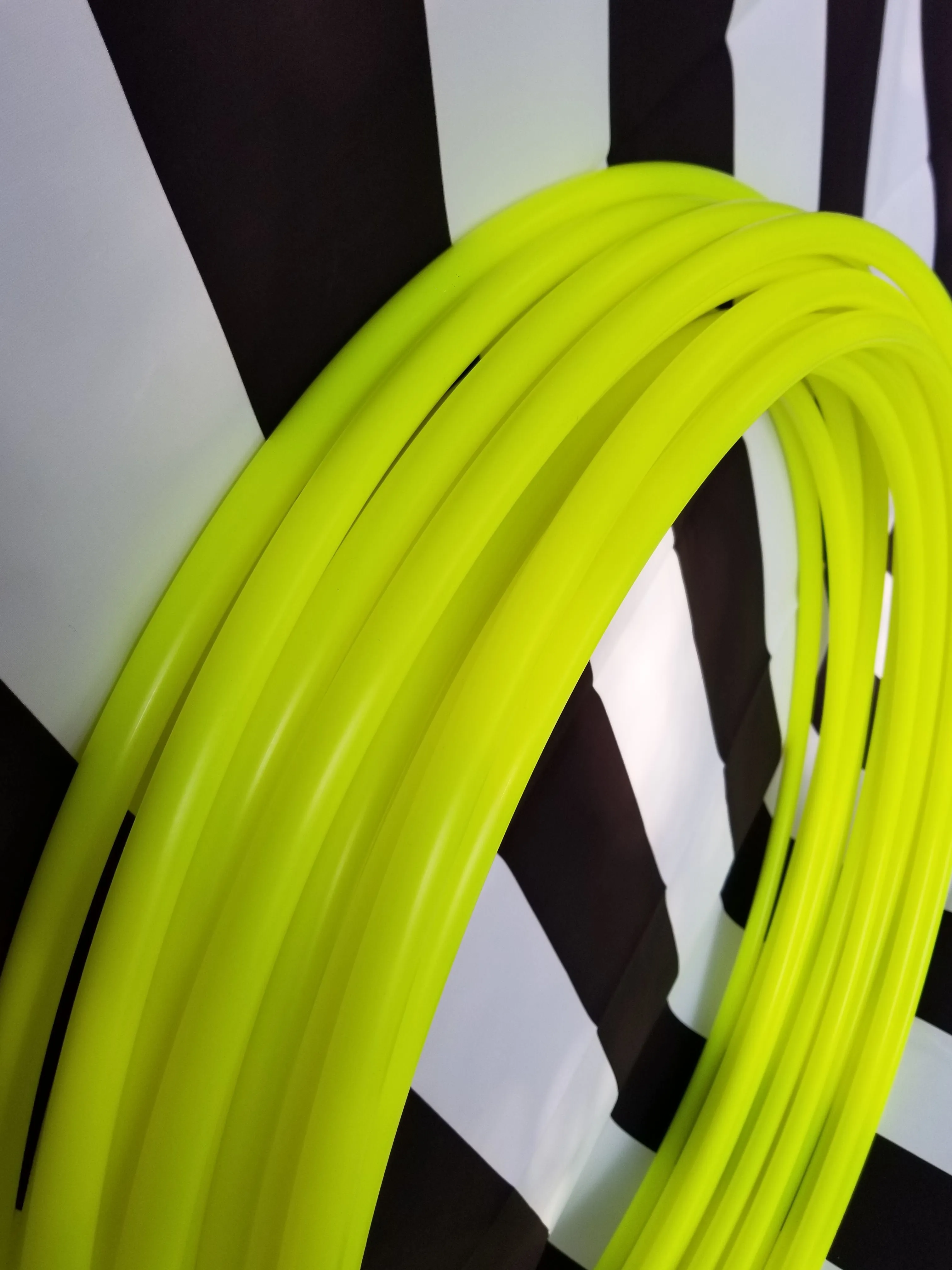 Sour Neon Sunshine- UV Yellow Polypro Bare Hoop 3/4