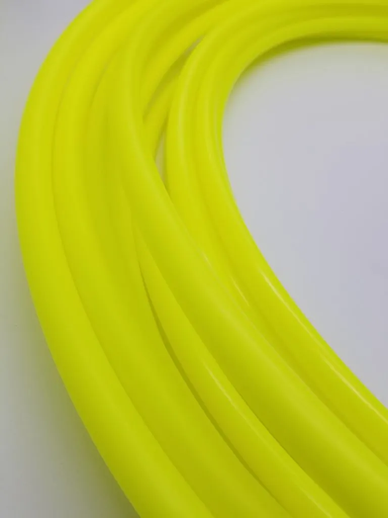 Sour Neon Sunshine- UV Yellow Polypro Bare Hoop 3/4