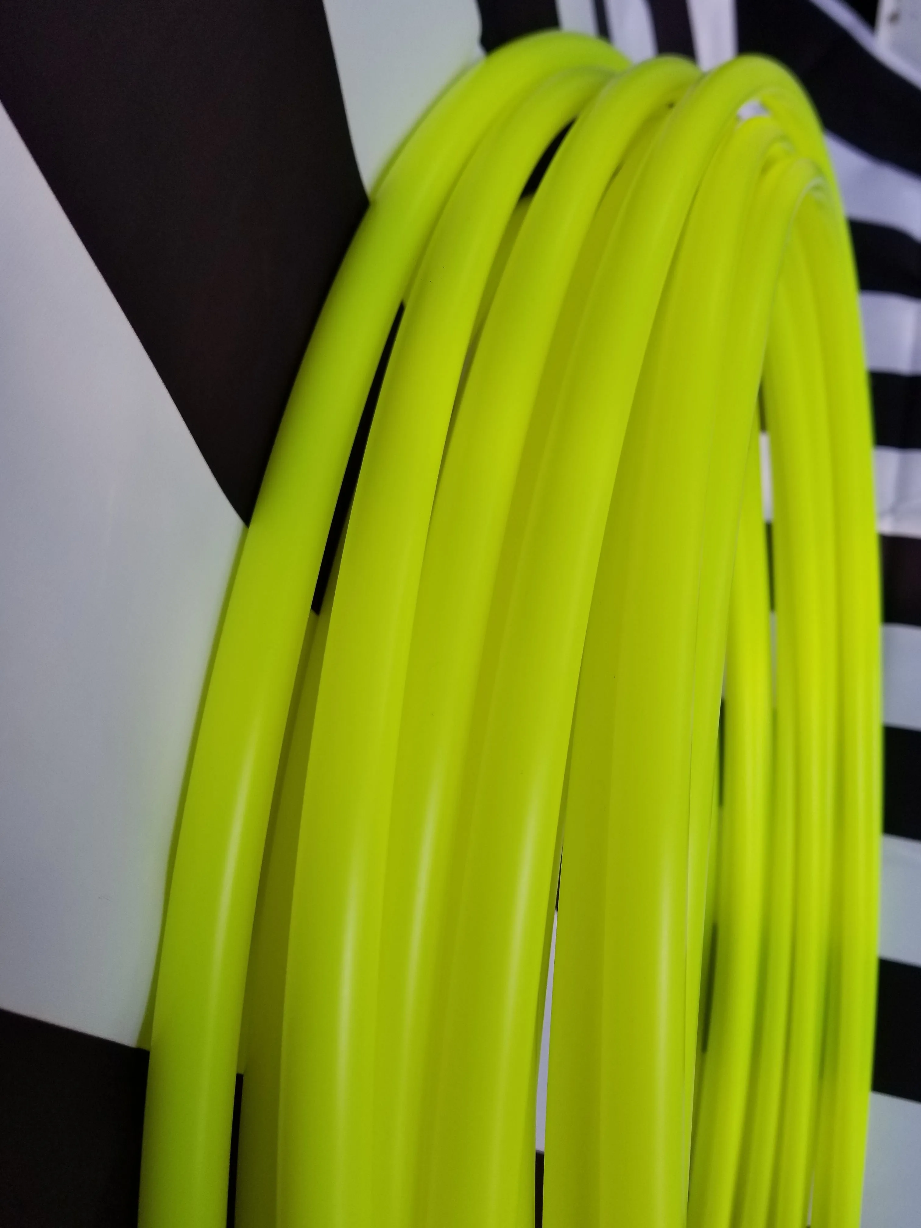 Sour Neon Sunshine- UV Yellow Polypro Bare Hoop 3/4