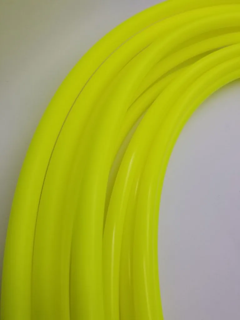 Sour Neon Sunshine- UV Yellow Polypro Bare Hoop 3/4